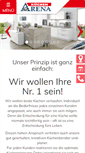 Mobile Screenshot of kuechen-arena.de